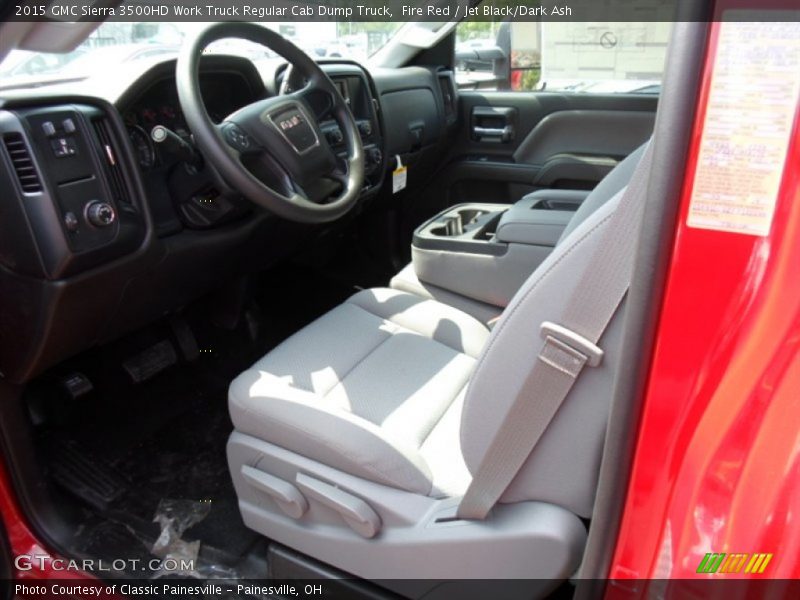 Fire Red / Jet Black/Dark Ash 2015 GMC Sierra 3500HD Work Truck Regular Cab Dump Truck