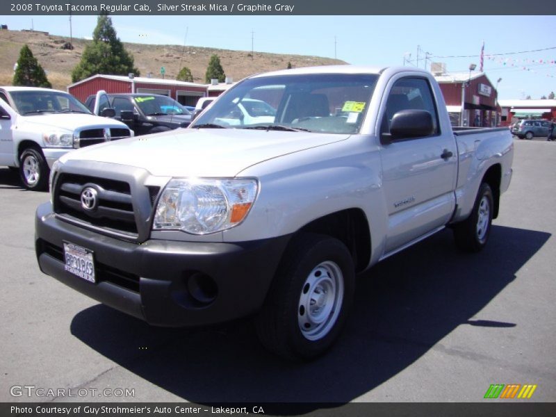 Silver Streak Mica / Graphite Gray 2008 Toyota Tacoma Regular Cab