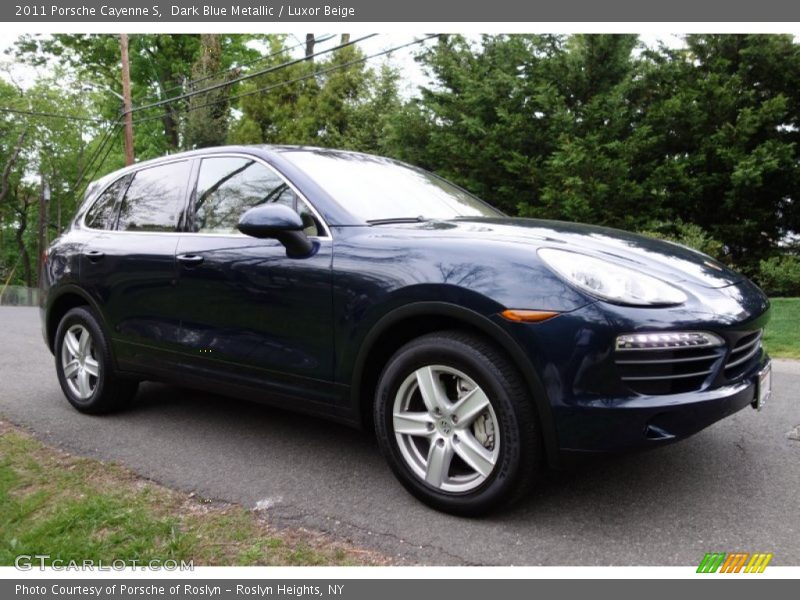 Dark Blue Metallic / Luxor Beige 2011 Porsche Cayenne S