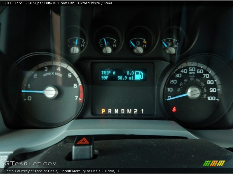 Oxford White / Steel 2015 Ford F250 Super Duty XL Crew Cab