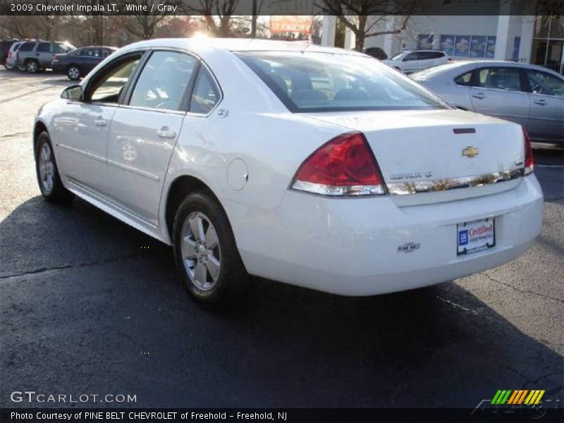 White / Gray 2009 Chevrolet Impala LT