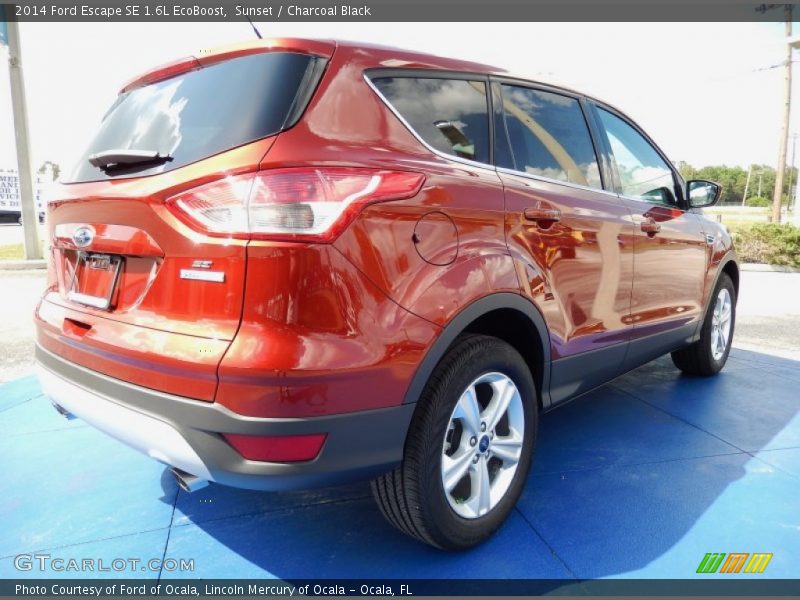 Sunset / Charcoal Black 2014 Ford Escape SE 1.6L EcoBoost