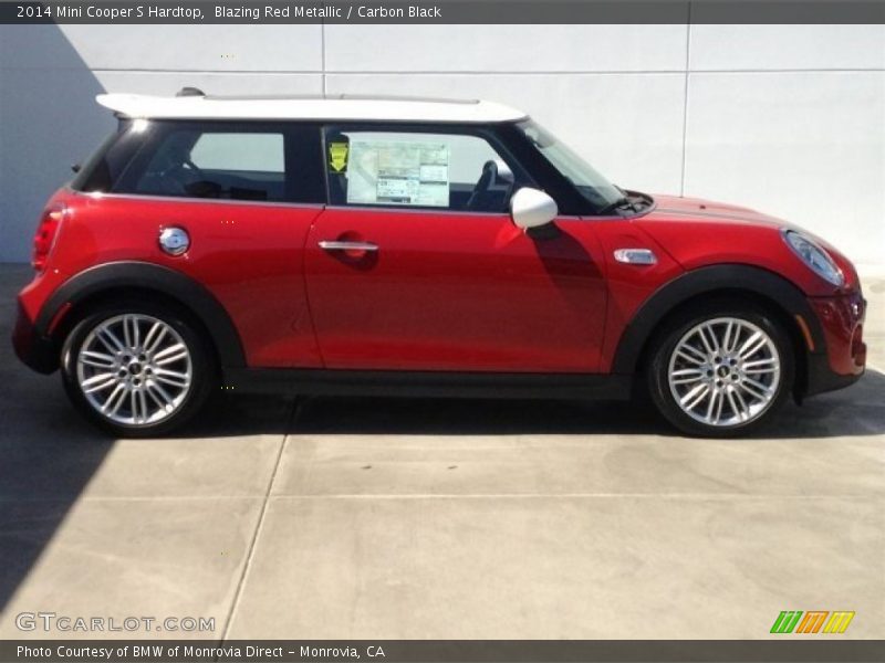  2014 Cooper S Hardtop Blazing Red Metallic