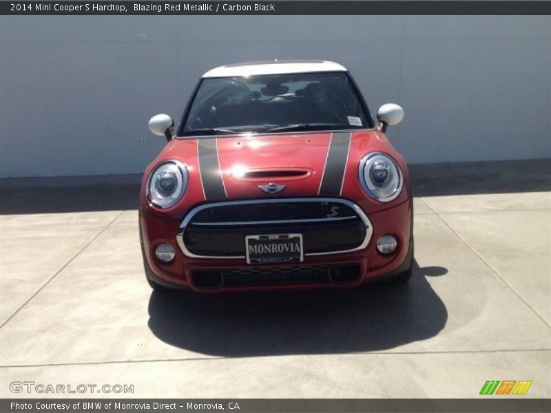 Blazing Red Metallic / Carbon Black 2014 Mini Cooper S Hardtop