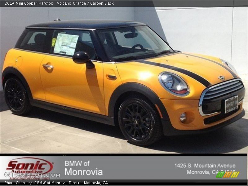 Volcanic Orange / Carbon Black 2014 Mini Cooper Hardtop