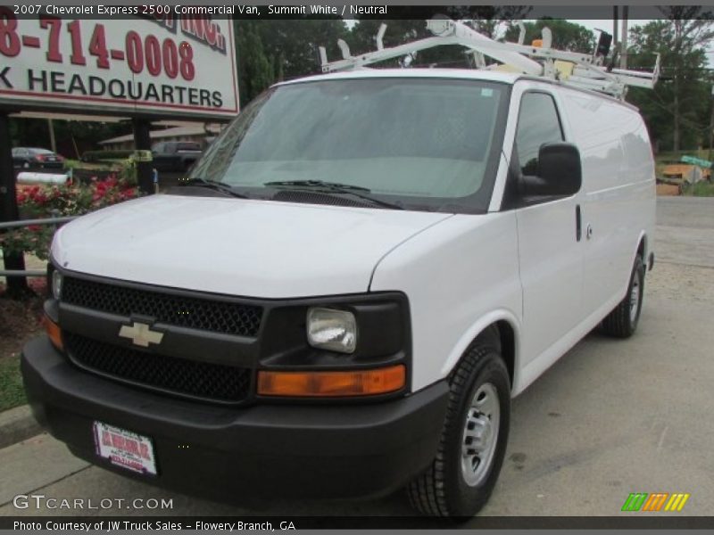 Summit White / Neutral 2007 Chevrolet Express 2500 Commercial Van