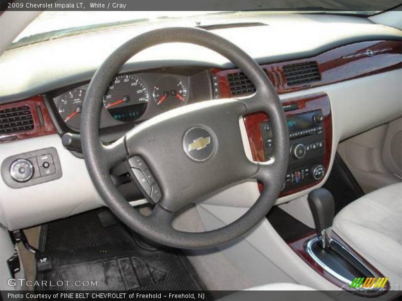 White / Gray 2009 Chevrolet Impala LT