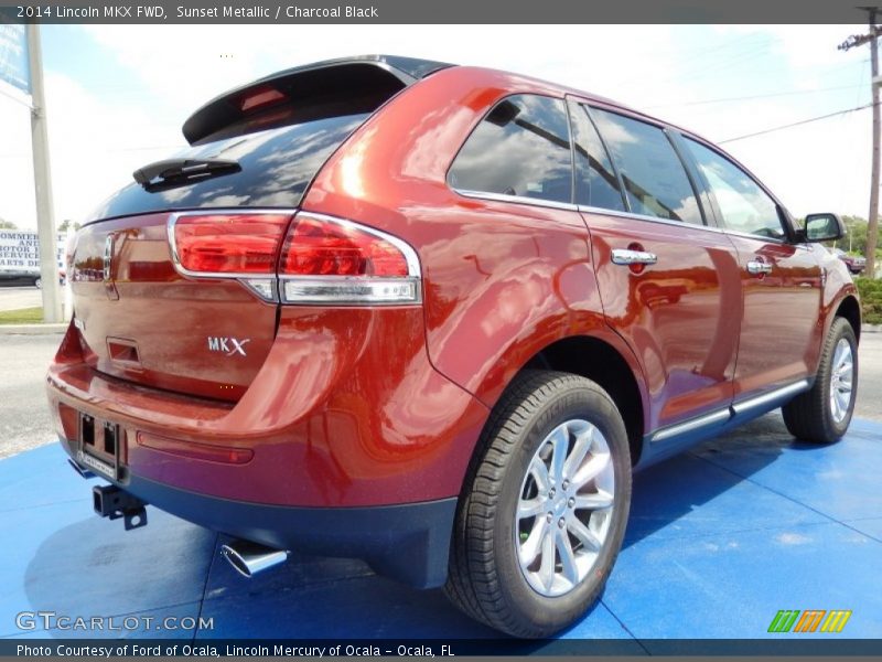Sunset Metallic / Charcoal Black 2014 Lincoln MKX FWD