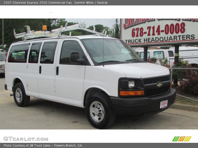 Summit White / Neutral 2007 Chevrolet Express 2500 Commercial Van