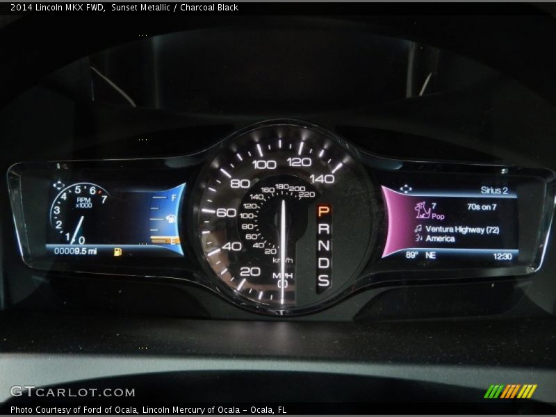 Sunset Metallic / Charcoal Black 2014 Lincoln MKX FWD