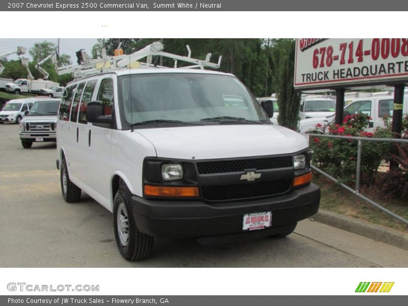 Summit White / Neutral 2007 Chevrolet Express 2500 Commercial Van