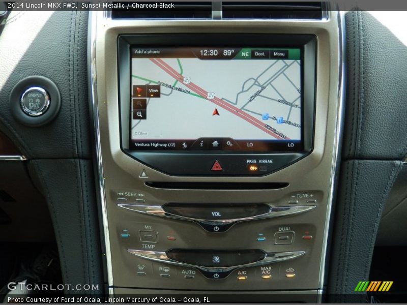 Sunset Metallic / Charcoal Black 2014 Lincoln MKX FWD