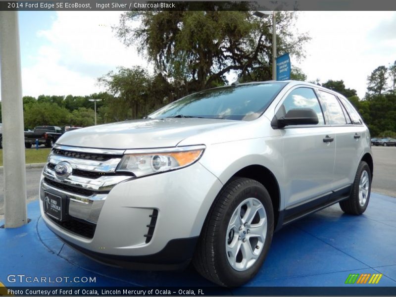 Ingot Silver / Charcoal Black 2014 Ford Edge SE EcoBoost