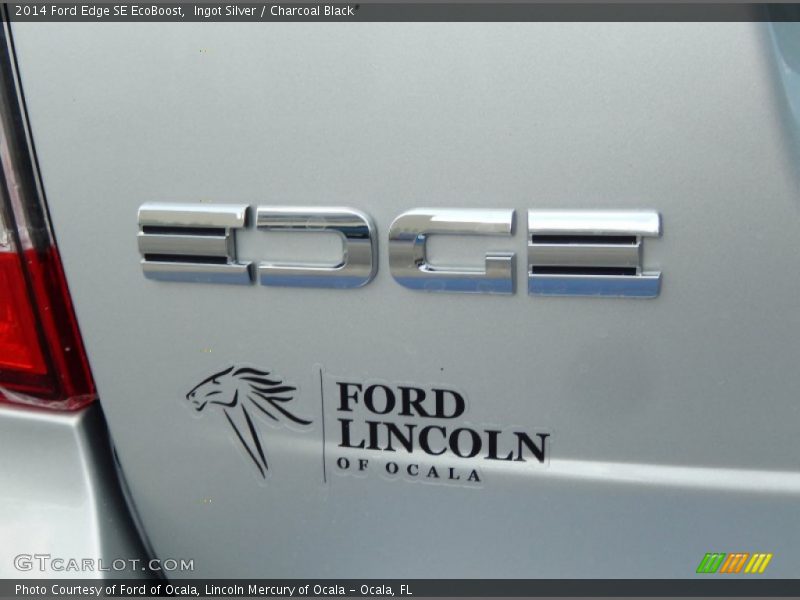 Ingot Silver / Charcoal Black 2014 Ford Edge SE EcoBoost