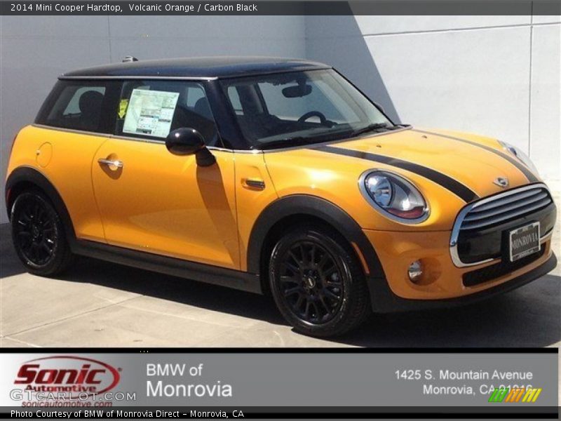 Volcanic Orange / Carbon Black 2014 Mini Cooper Hardtop