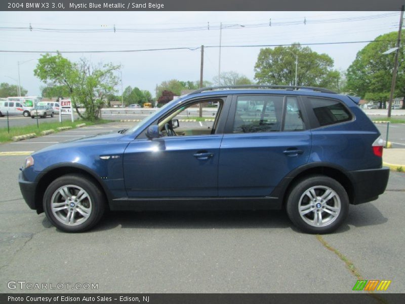 Mystic Blue Metallic / Sand Beige 2004 BMW X3 3.0i