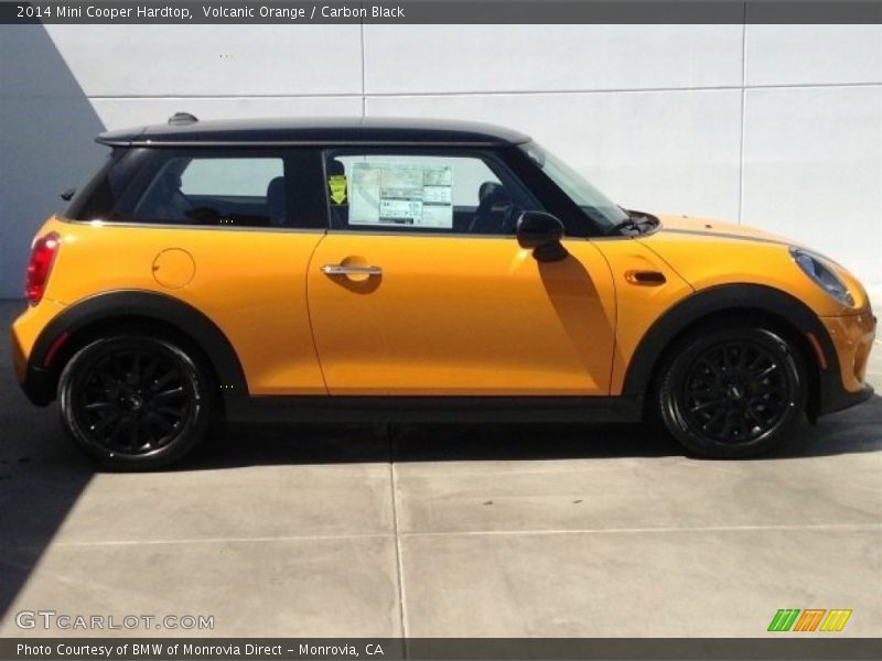 Volcanic Orange / Carbon Black 2014 Mini Cooper Hardtop