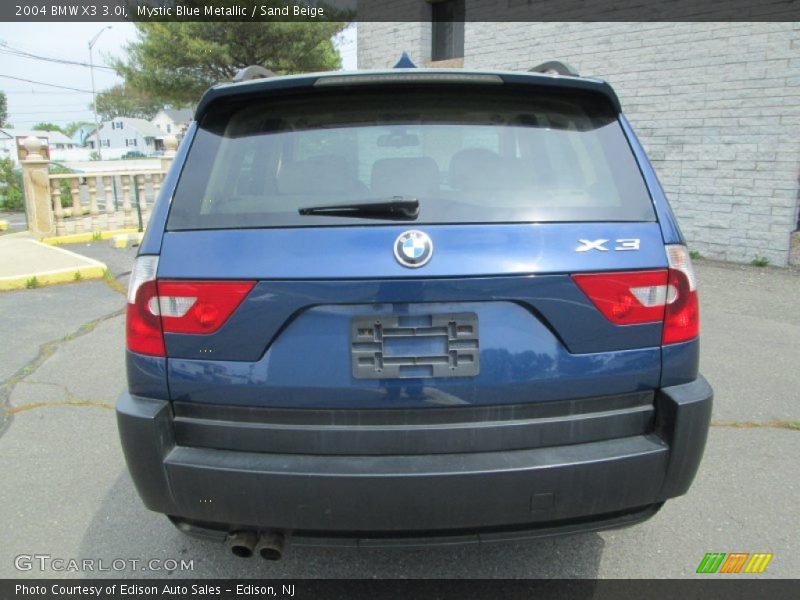 Mystic Blue Metallic / Sand Beige 2004 BMW X3 3.0i