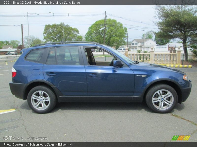 Mystic Blue Metallic / Sand Beige 2004 BMW X3 3.0i