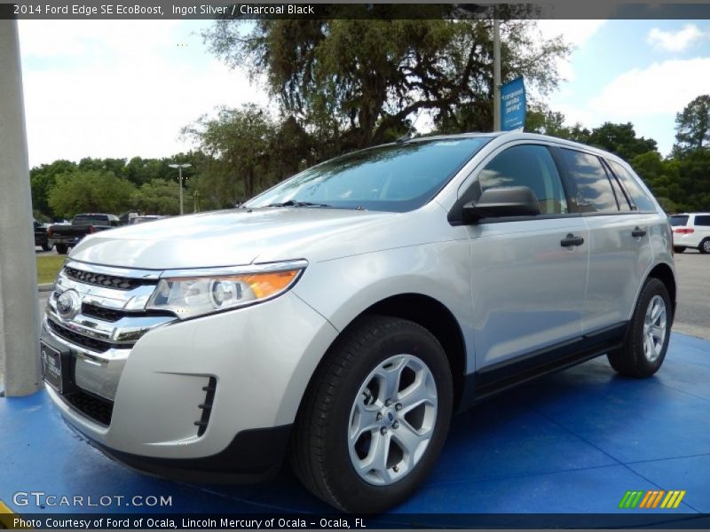 Ingot Silver / Charcoal Black 2014 Ford Edge SE EcoBoost