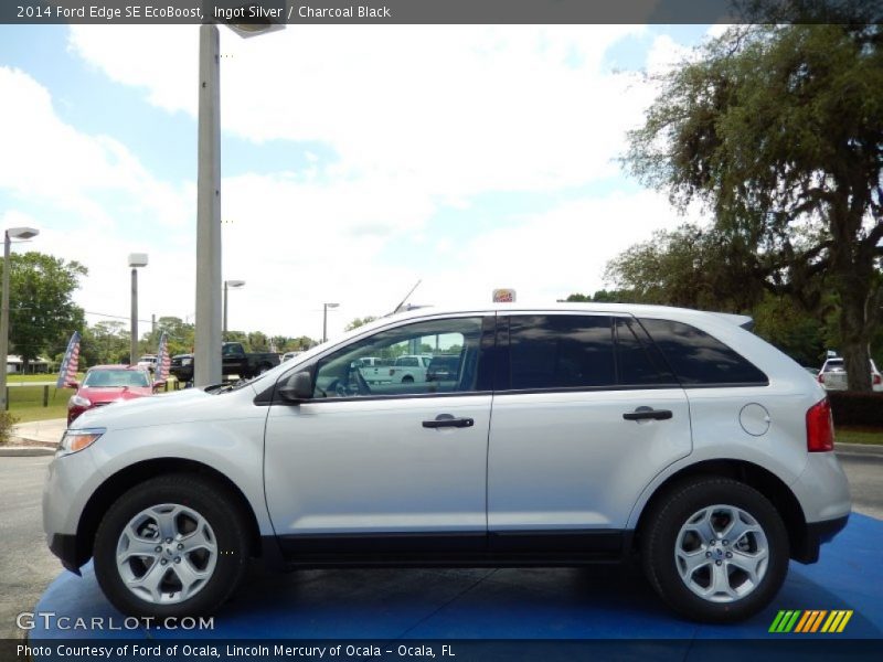 Ingot Silver / Charcoal Black 2014 Ford Edge SE EcoBoost