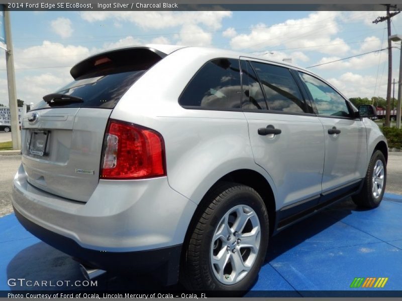 Ingot Silver / Charcoal Black 2014 Ford Edge SE EcoBoost