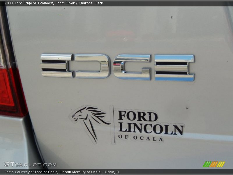 Ingot Silver / Charcoal Black 2014 Ford Edge SE EcoBoost