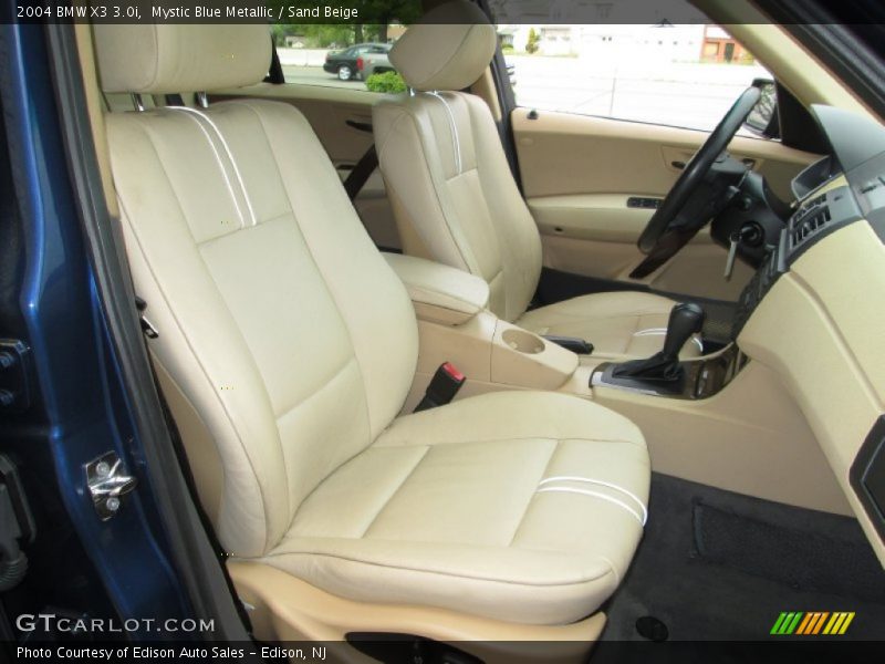 Mystic Blue Metallic / Sand Beige 2004 BMW X3 3.0i