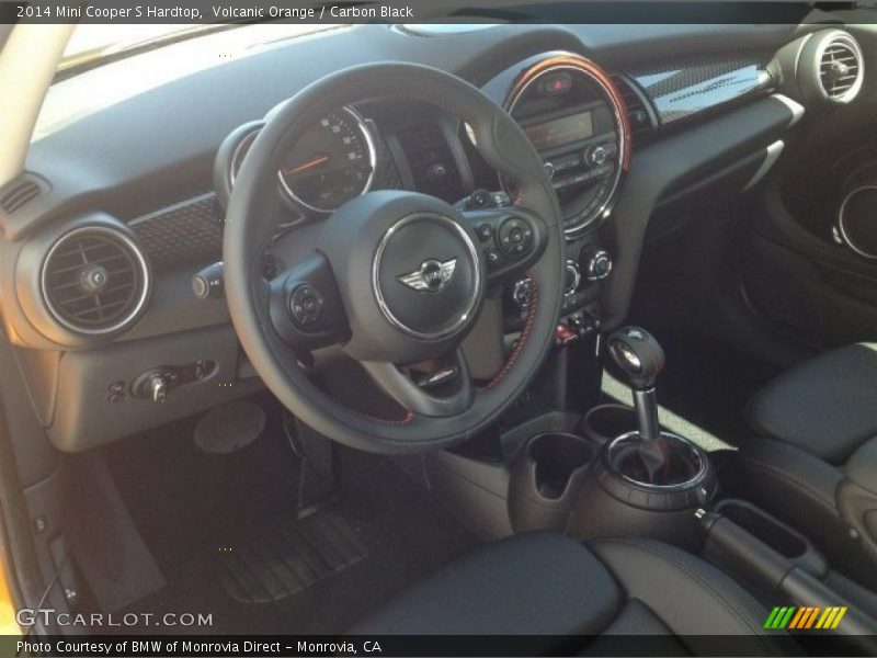 Volcanic Orange / Carbon Black 2014 Mini Cooper S Hardtop