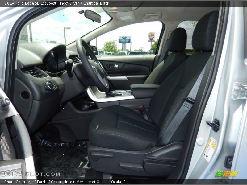 Ingot Silver / Charcoal Black 2014 Ford Edge SE EcoBoost