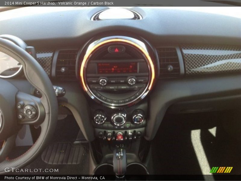 Volcanic Orange / Carbon Black 2014 Mini Cooper S Hardtop