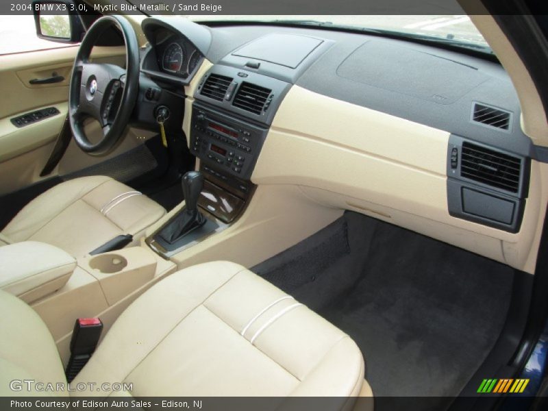 Mystic Blue Metallic / Sand Beige 2004 BMW X3 3.0i