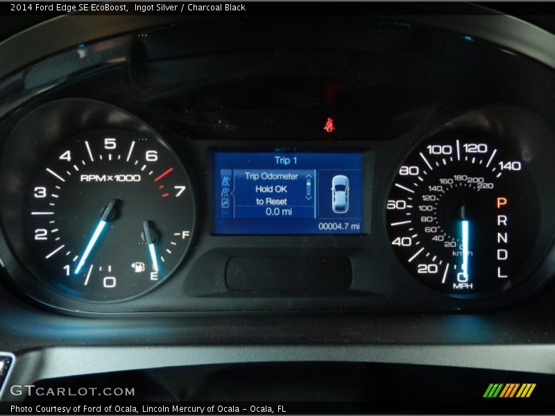 Ingot Silver / Charcoal Black 2014 Ford Edge SE EcoBoost