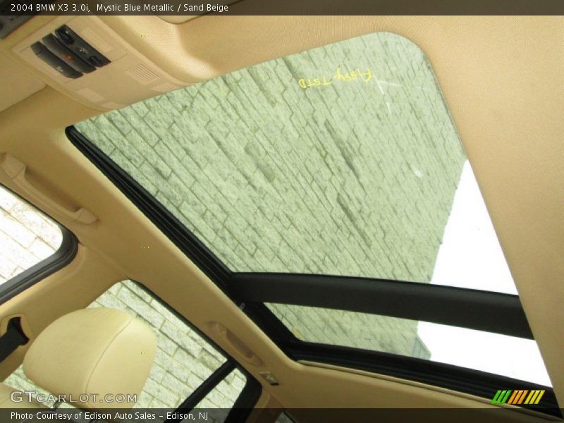 Mystic Blue Metallic / Sand Beige 2004 BMW X3 3.0i
