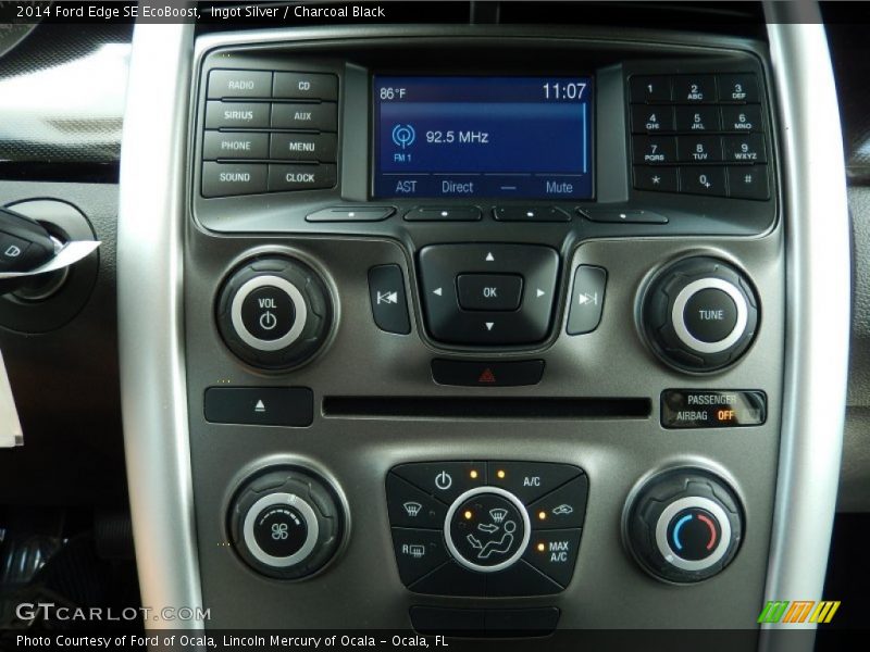 Ingot Silver / Charcoal Black 2014 Ford Edge SE EcoBoost