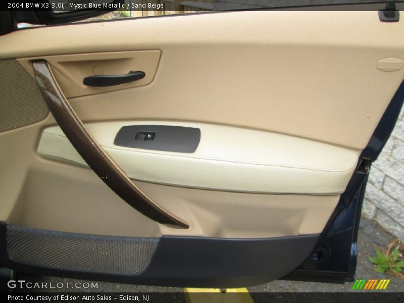 Mystic Blue Metallic / Sand Beige 2004 BMW X3 3.0i