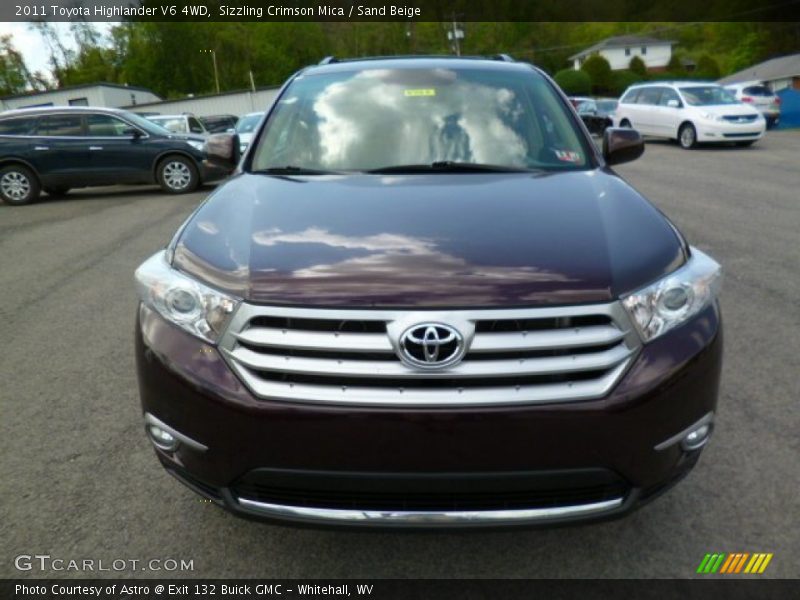 Sizzling Crimson Mica / Sand Beige 2011 Toyota Highlander V6 4WD