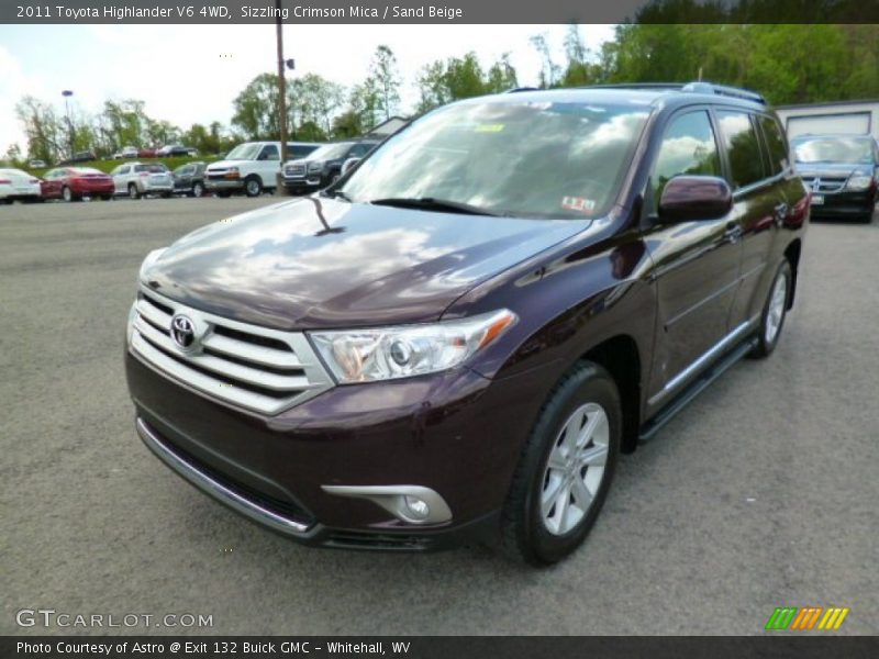 Sizzling Crimson Mica / Sand Beige 2011 Toyota Highlander V6 4WD