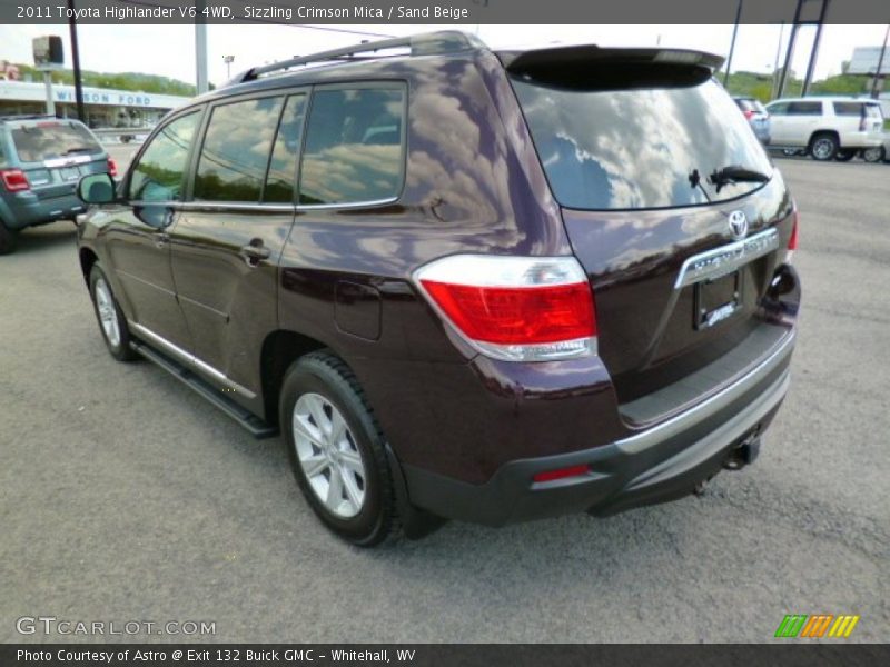 Sizzling Crimson Mica / Sand Beige 2011 Toyota Highlander V6 4WD