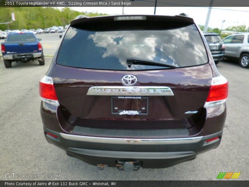 Sizzling Crimson Mica / Sand Beige 2011 Toyota Highlander V6 4WD