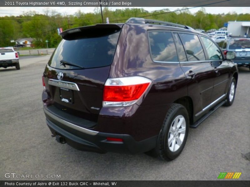 Sizzling Crimson Mica / Sand Beige 2011 Toyota Highlander V6 4WD