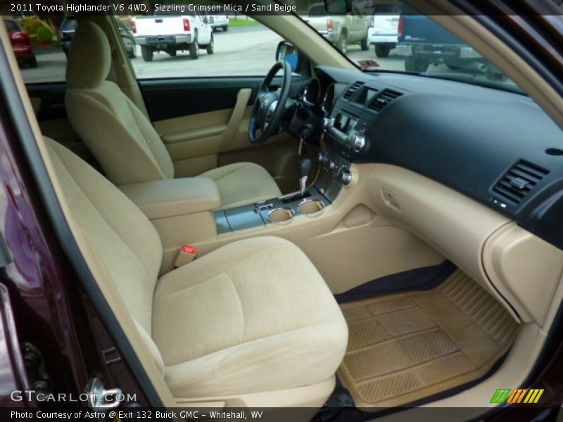 Sizzling Crimson Mica / Sand Beige 2011 Toyota Highlander V6 4WD