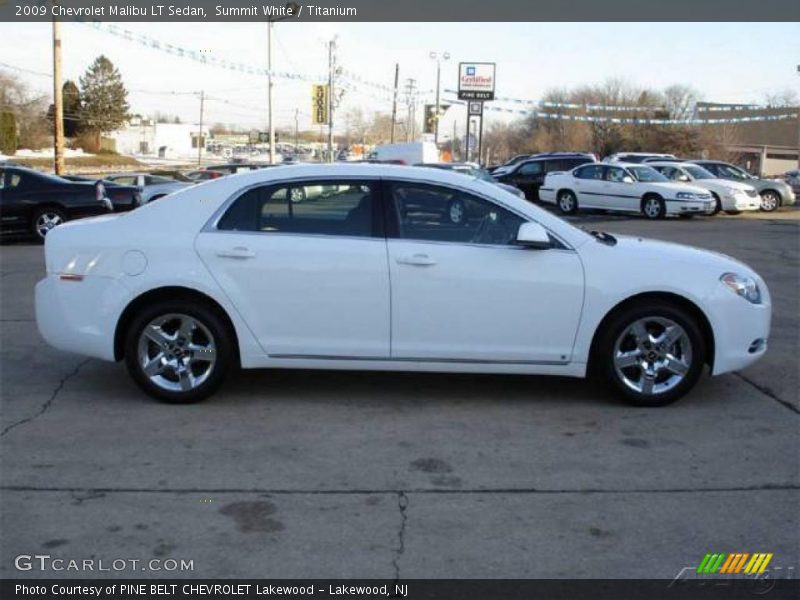 Summit White / Titanium 2009 Chevrolet Malibu LT Sedan