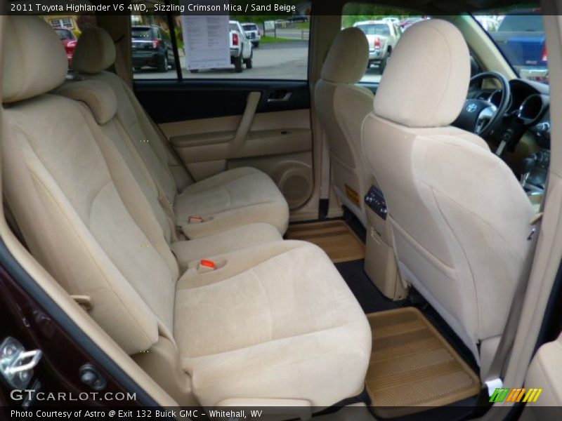 Sizzling Crimson Mica / Sand Beige 2011 Toyota Highlander V6 4WD