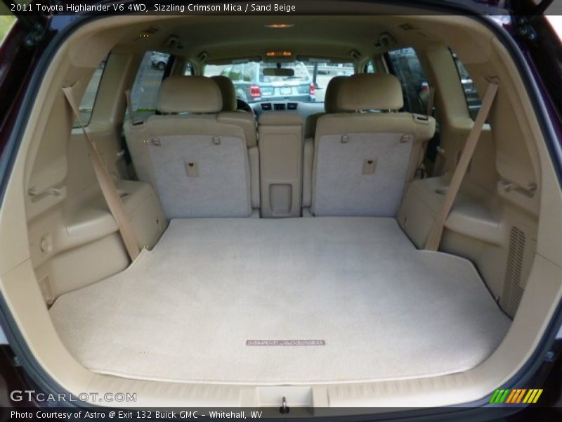 Sizzling Crimson Mica / Sand Beige 2011 Toyota Highlander V6 4WD