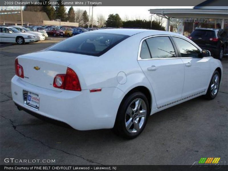Summit White / Titanium 2009 Chevrolet Malibu LT Sedan