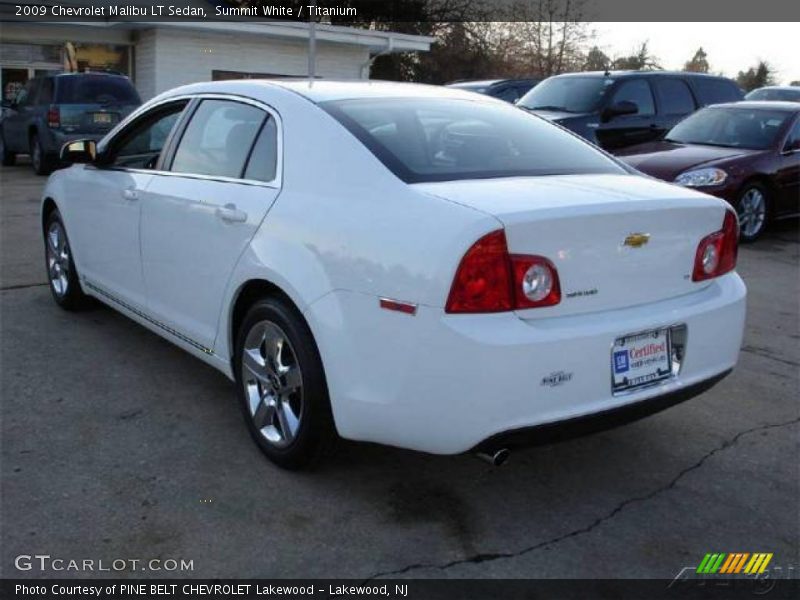 Summit White / Titanium 2009 Chevrolet Malibu LT Sedan