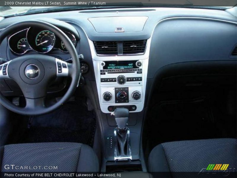 Summit White / Titanium 2009 Chevrolet Malibu LT Sedan
