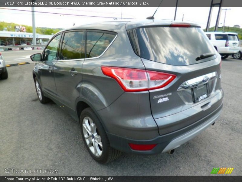 Sterling Gray Metallic / Charcoal Black 2013 Ford Escape SEL 2.0L EcoBoost 4WD