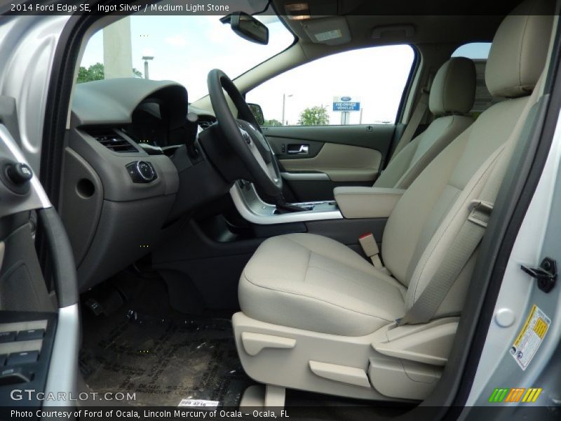 Ingot Silver / Medium Light Stone 2014 Ford Edge SE
